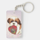 Shih Tzu Heart Mam Sleutelhanger (achterkant)