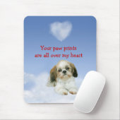 Shih Tzu Heart Mousepad Muismat (Met muis)