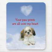 Shih Tzu Heart Mousepad Muismat (Voorkant)