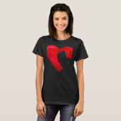 Shih Tzu Heart Silhouette Valentijnsdag Dog Co T-shirt (Voorkant volledig)
