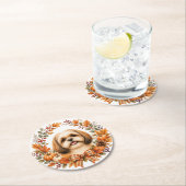 Shih Tzu Herfstkrans Onderzetter (Insitu)