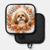 Shih Tzu Herfstkrans Pannenlap (Voorkant / Achterkant)