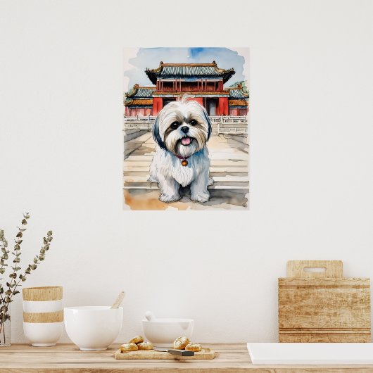 Shih Tzu - Hond Art Print (Keuken)