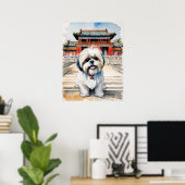 Shih Tzu - Hond Art Print (Thuiskantoor)