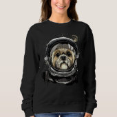 Shih Tzu Hond Astronaut Ruimteonderzoek Astronomie Trui (Voorkant)