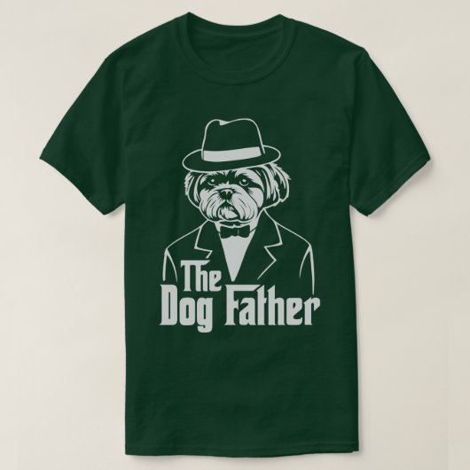 Shih tzu hond de hond vader grappig huisdier 1 t-shirt (Design voorkant)