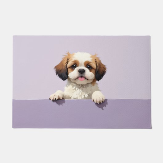 Shih Tzu Hond Deurmat Kunst (Voorkant)