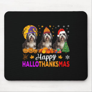 Shih Tzu Hond Halloween Kerst Hallothanksmas 1 Muismat