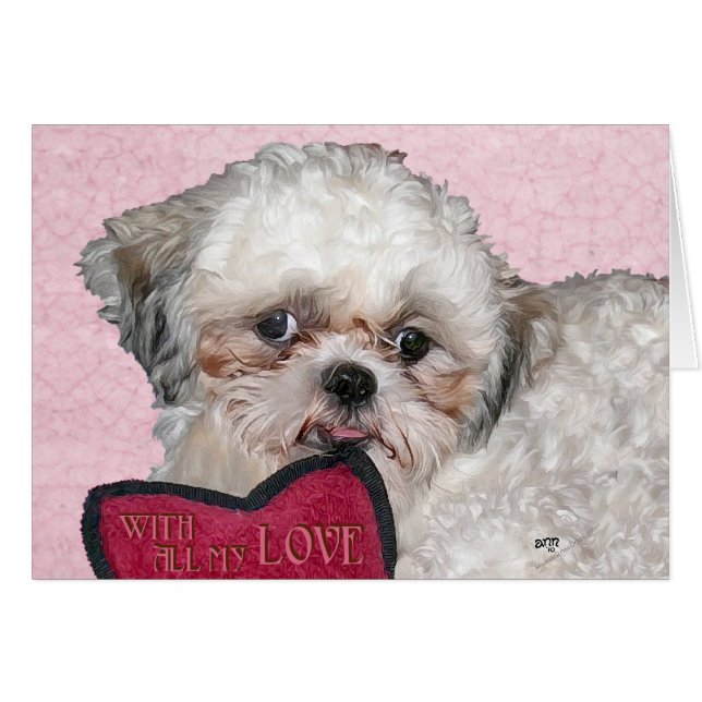 Shih Tzu-hond houdt van jou (Voorkant Horizontaal)