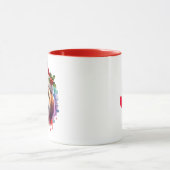 Shih Tzu-hond in kerstmuts kerst gepersonaliseerd Mok (Midden)