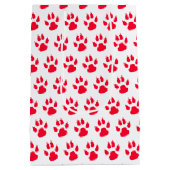 Shih Tzu Hond in Santa Hat Kerst Medium Cadeauzakje (Achterkant)