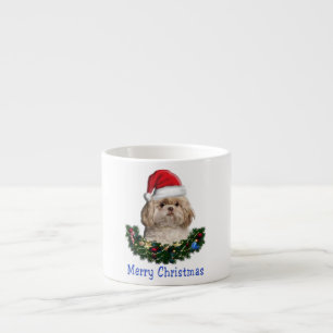 Shih-Tzu hond Kerst Espresso Kop