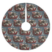 Shih Tzu Hond Kerstfeest Kerstboom Rok (Voorkant)