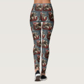 Shih Tzu Hond Kerstfeest Leggings (Achterkant)