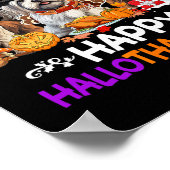 Shih Tzu Hond Kerstmis Happy Hallothankmas Thanksg Poster (Hoek)