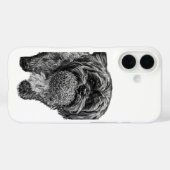 Shih Tzu-hond met bal | Kunst telefoonhoes Case-Mate iPhone Case (Achterkant (horizontaal))