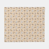 shih tzu hond patroon fleece deken (Voorkant (Horizontaal))