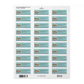 Shih Tzu-hond retouradreslabels Etiket (Full Sheet)