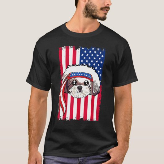 Shih Tzu-hond T-shirt (Voorkant)