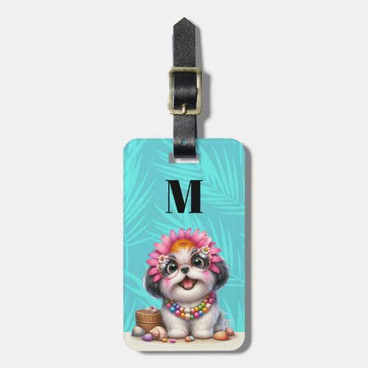 Shih Tzu-honden bagage labels (Voorkant verticaal)