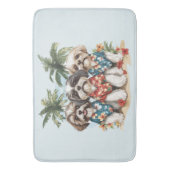 Shih Tzu Honden met Hawaiiaanse Shirten Badmat (Voorkant Verticaal)
