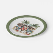 Shih Tzu Honden met Hawaiiaanse Shirten Papieren Bordje (Gekanteld)