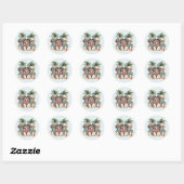 Shih Tzu Honden met Hawaiiaanse Shirten Ronde Sticker (Vel)