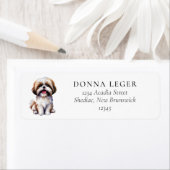 Shih Tzu Hondenadres Etiket (Insitu)