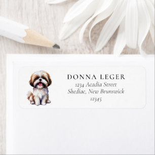 Shih Tzu Hondenadres Etiket