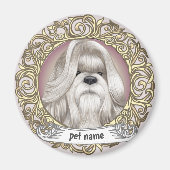 Shih Tzu Hondenliefhebber aangepaste magneet (Voorkant)