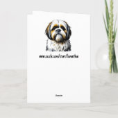 Shih Tzu Hondenliefhebbers | Gewoon aan je denken Kaart (Achterkant)