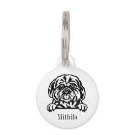 Shih Tzu hondennaamplaatje op maat Huisdierpenning