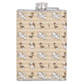 Shih Tzu hondenpatroon Heupfles (Achterkant)