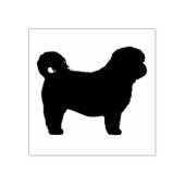Shih Tzu Hondenras Silhouette Rubberstempel (Afrduk)