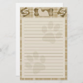 Shih Tzu Hondenras Stationery Briefpapier (Voorkant / Achterkant)