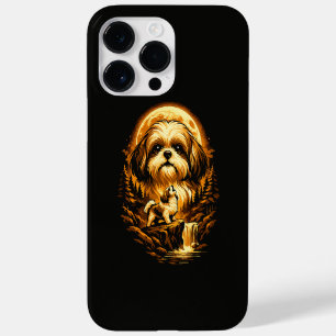 Shih Tzu Huilt naar de Maan Grappige Hond Case-Mate iPhone 14 Pro Max Hoesje