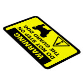 Shih Tzu Humoristische waakhond Waarschuwing Magneet (Rechterzijde)