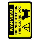 Shih Tzu Humoristische waakhond Waarschuwing Magneet (Verticaal)