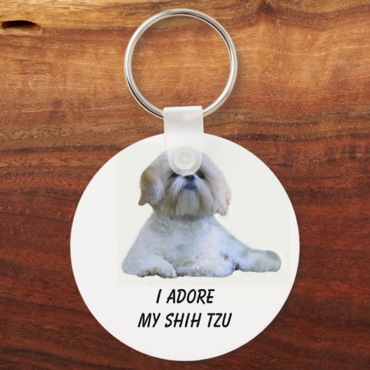 Shih Tzu I Adore Sleutelhanger (Voorkant)
