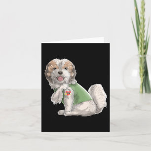 Shih Tzu Ik Hou Mam Tattoo Dog Shirt Grappige Moed Kaart
