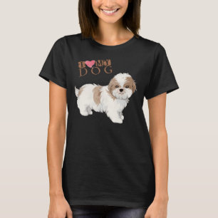 Shih Tzu Ik hou van mijn hond T-shirt