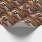 Shih Tzu in de herfst laat Herfst inspireren Cadeaupapier (Hoek)