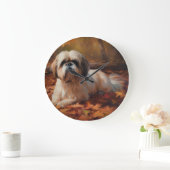 Shih Tzu in de herfst laat Herfst inspireren Grote Klok (Huis)