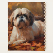 Shih Tzu in de herfst laat Herfst inspireren Planner (Achterkant)
