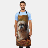 Shih Tzu in de herfst laat Herfst inspireren Schort (Gedragen)