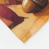 Shih Tzu in de herfst verlaat Thanksgiving kunst Fleece Deken (Hoek)