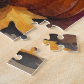 Shih Tzu in de herfst verlaat Thanksgiving kunst Legpuzzel (Zijkant)