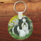 Shih Tzu in de Sleutelhanger van de tuin (Voorkant)