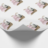 Shih tzu in het baby vervoer cadeaupapier (Hoek)