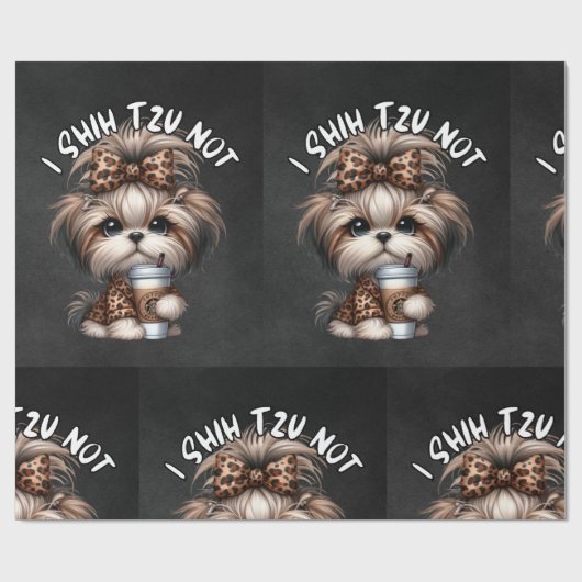 Shih Tzu inpakpapier (Vlak)
